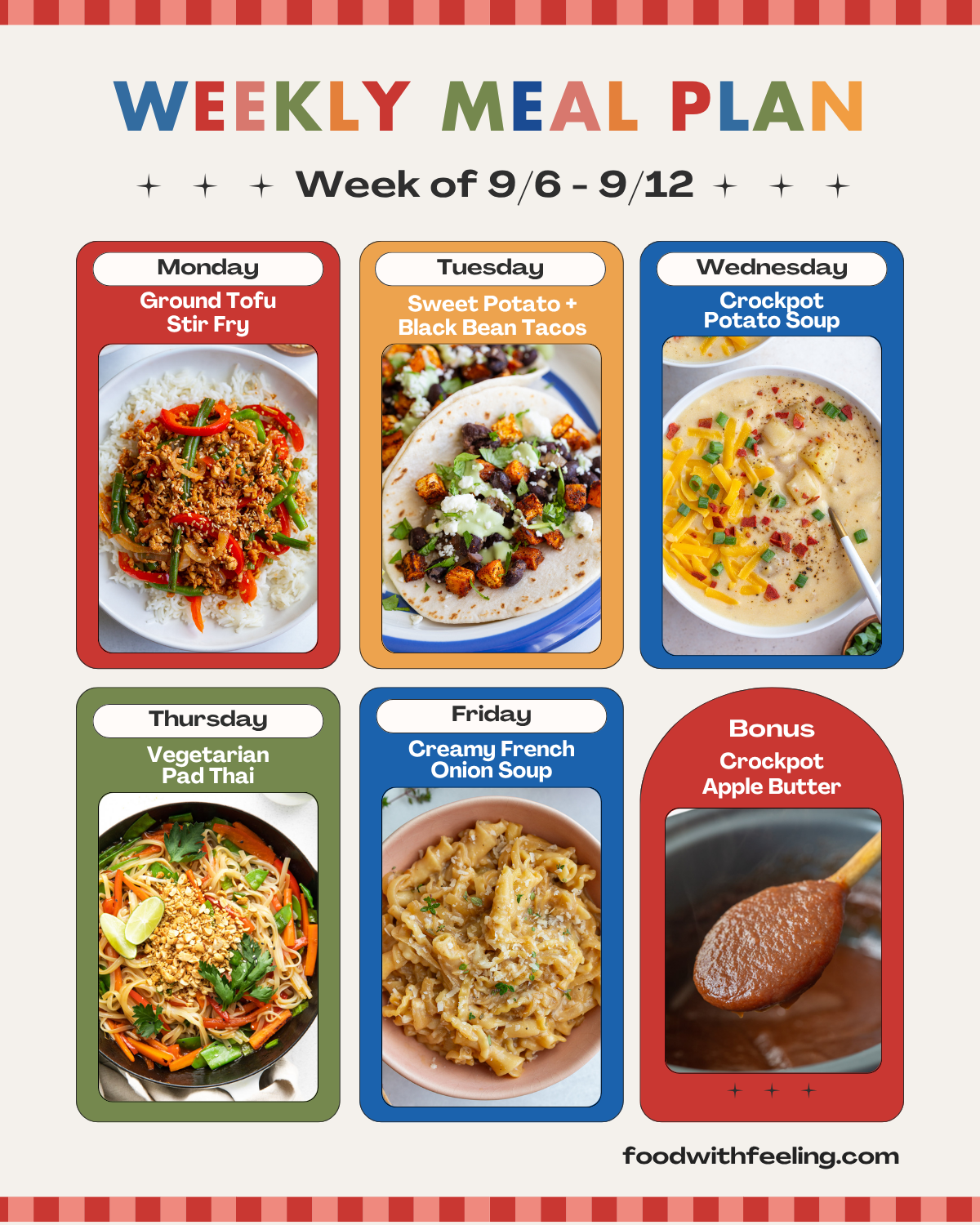 Meal Plan #52 - Food with Feeling