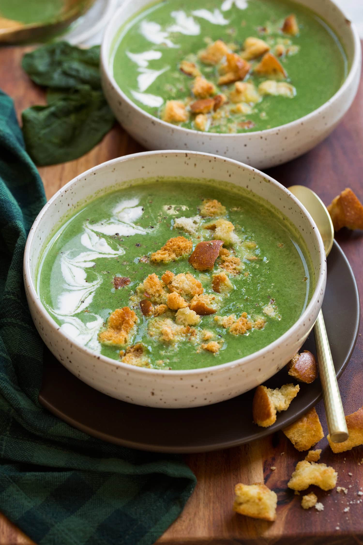 Creamy Spinach Soup - Cooking Classy
