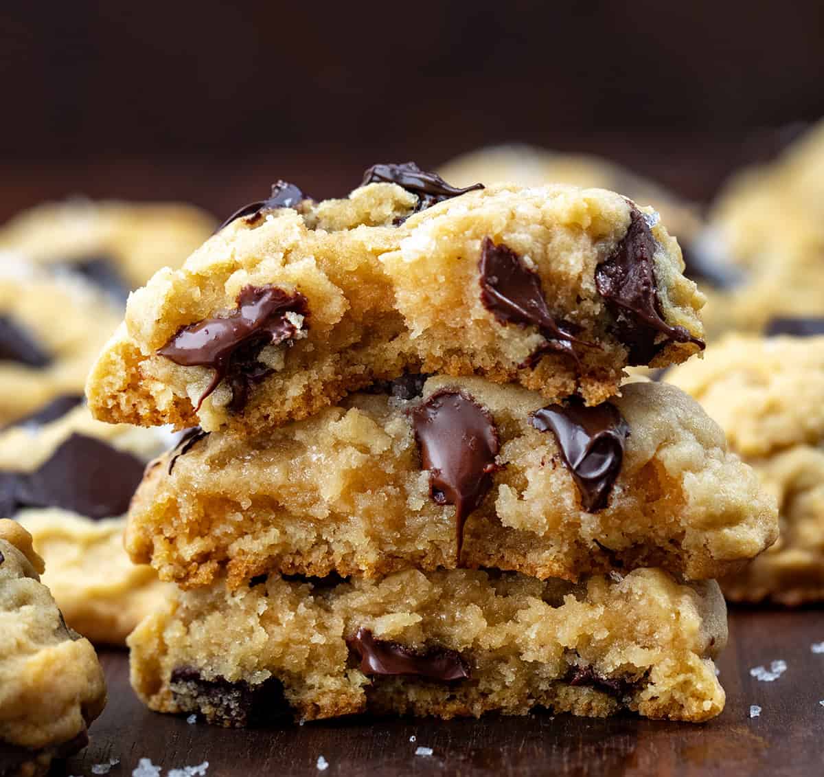 Salted Honey Chocolate Chip Cookies