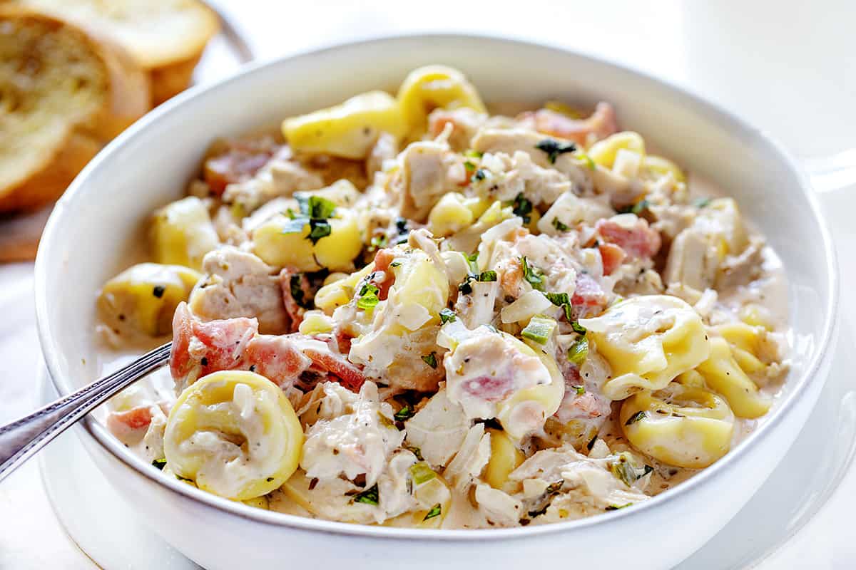 Creamy Chicken Tortellini Soup | i am baker Creamy Chicken Tortellini Soup | i am baker