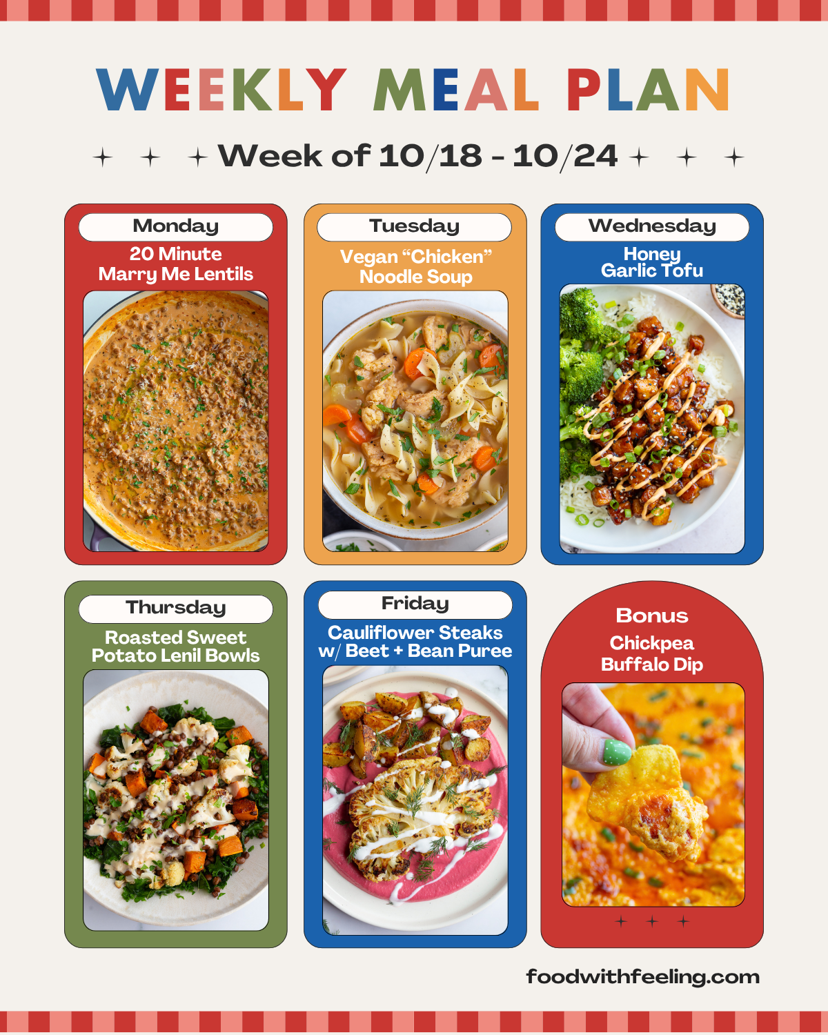 Meal Plan #56 - Food with Feeling