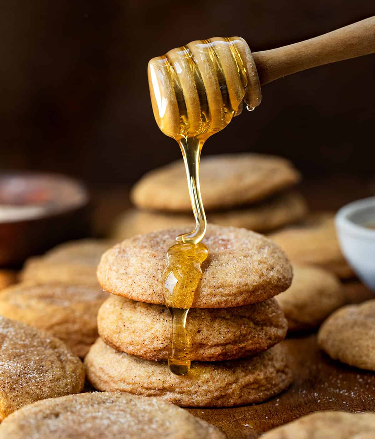 Soft Honey Snickerdoodles
