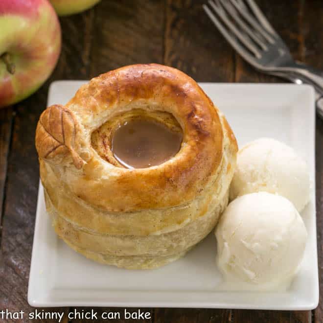 Pastry Wrapped Caramel Apples