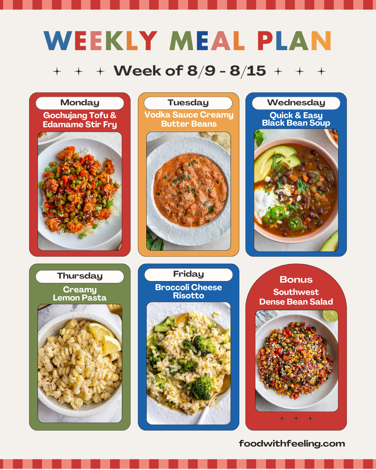 Meal Plan #49 - Food with Feeling
