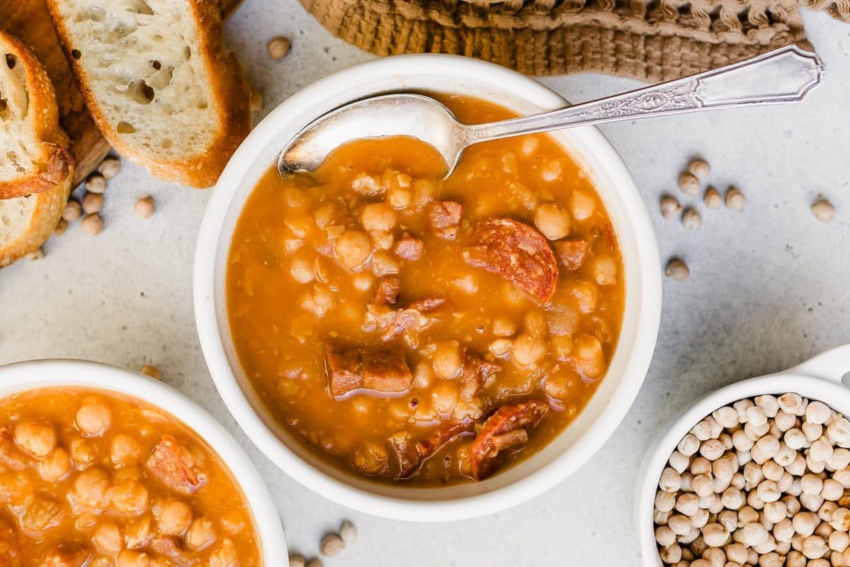 Instant Pot Spanish Garbanzo Stew (High-Fiber)