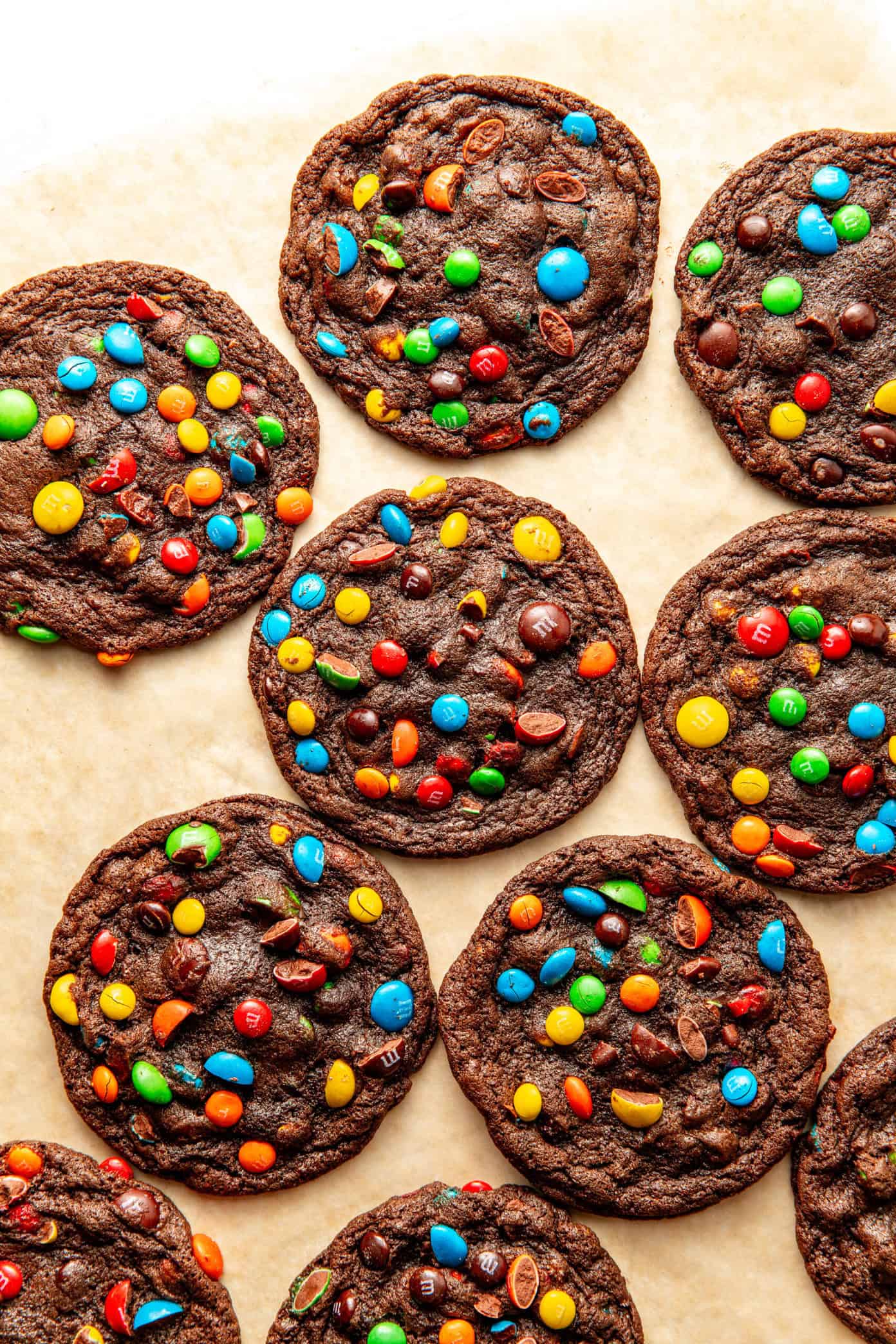 Chocolate M&M Cookies