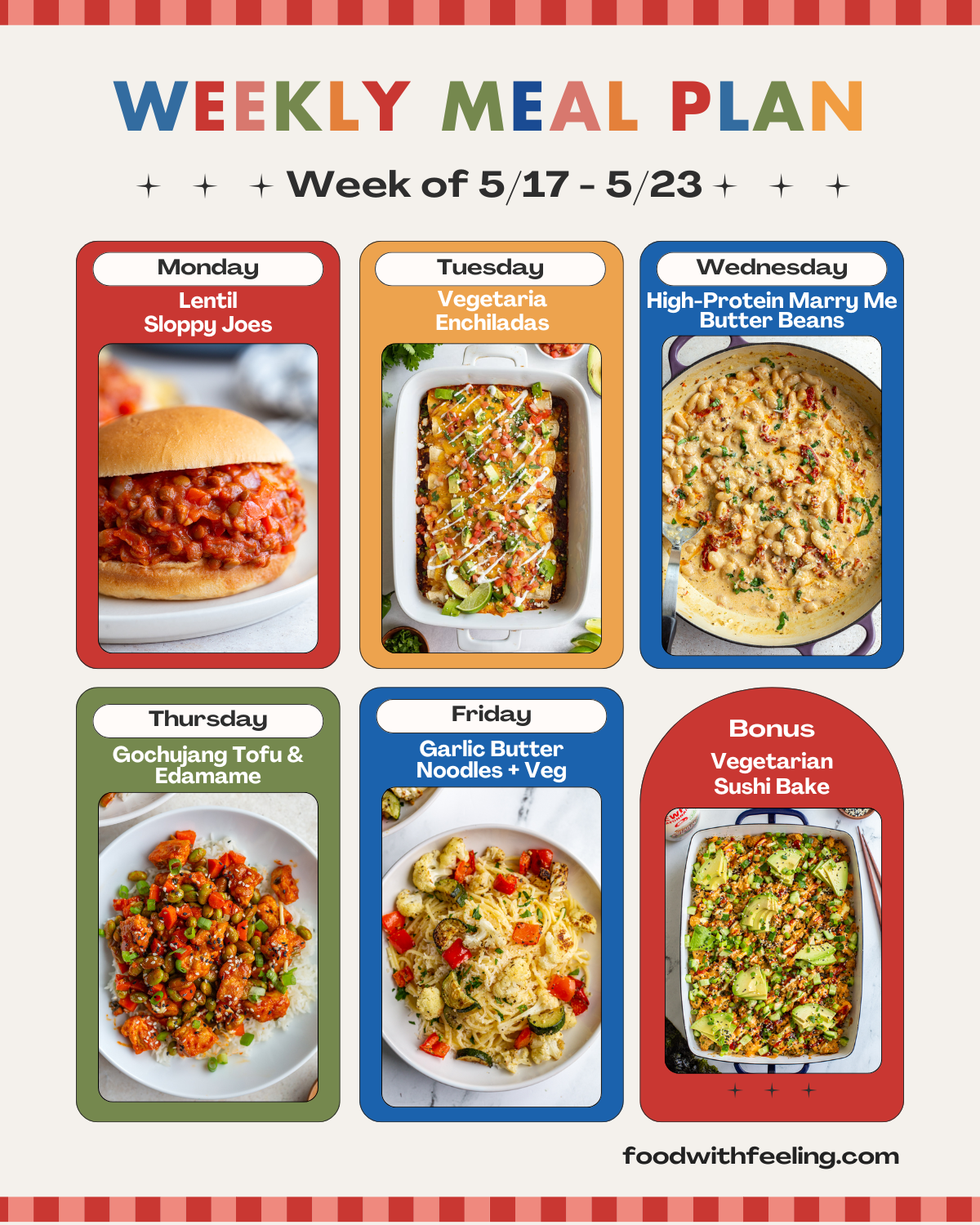 Meal Plan #43 - Food with Feeling