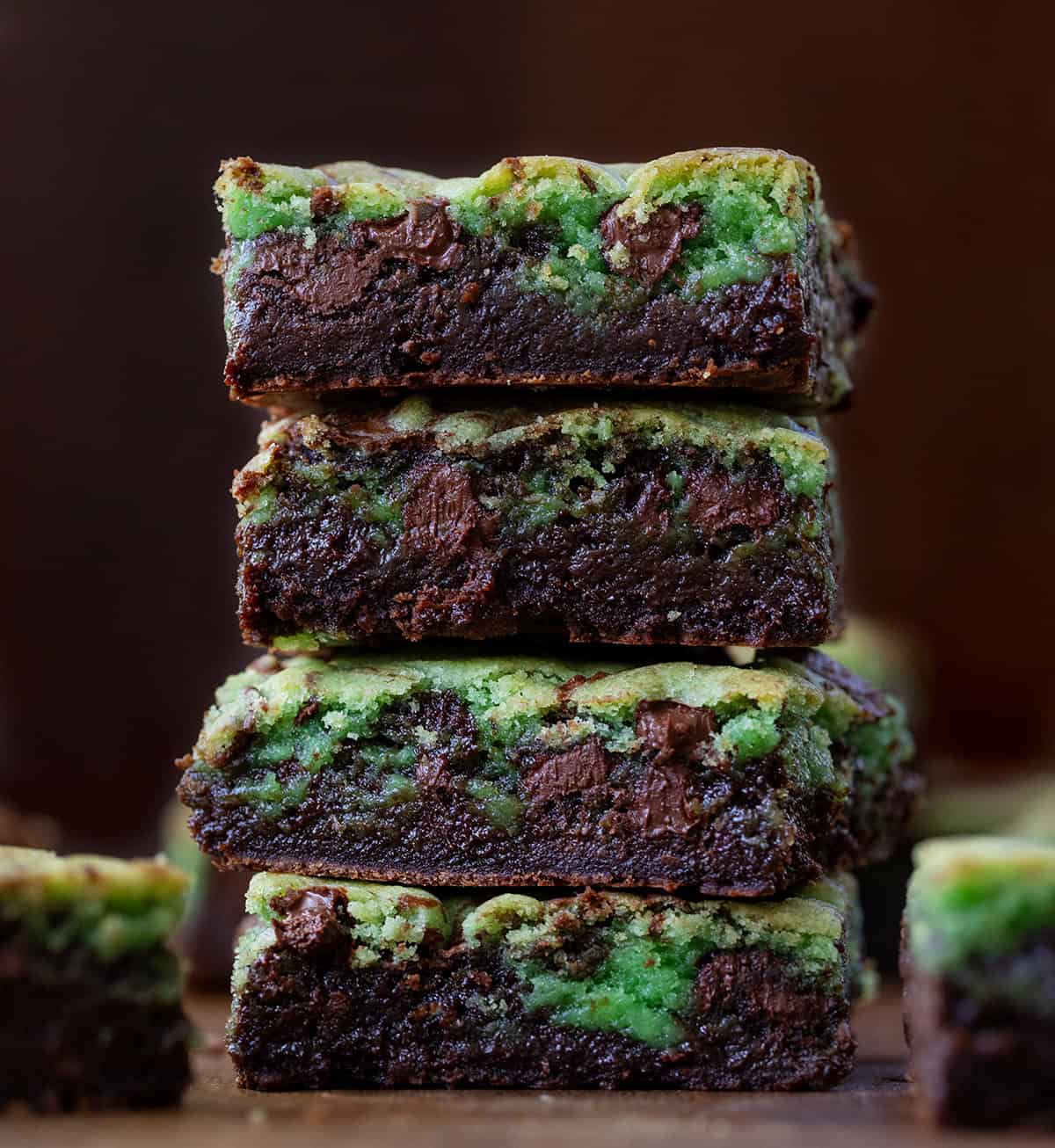 Sheet Pan Mint Chocolate Chip Brookies