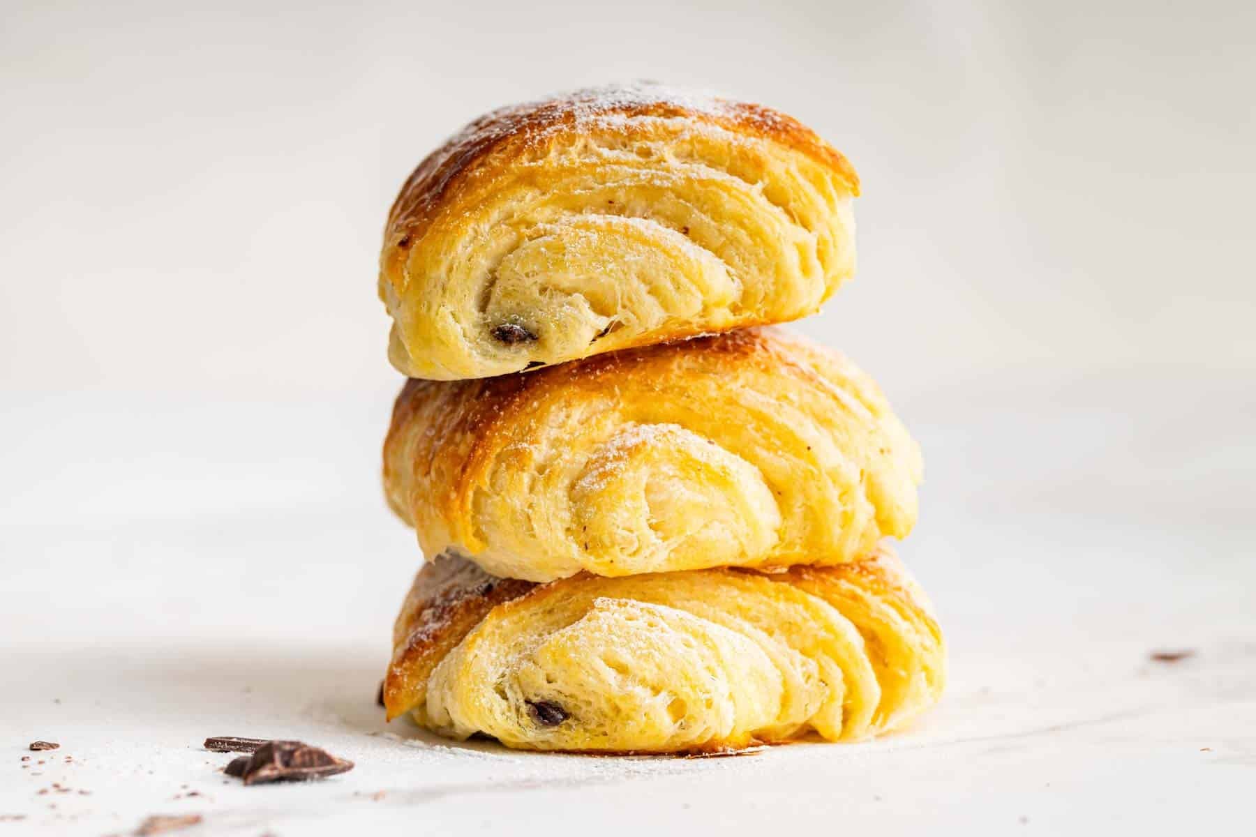 Small Batch Chocolate Croissants