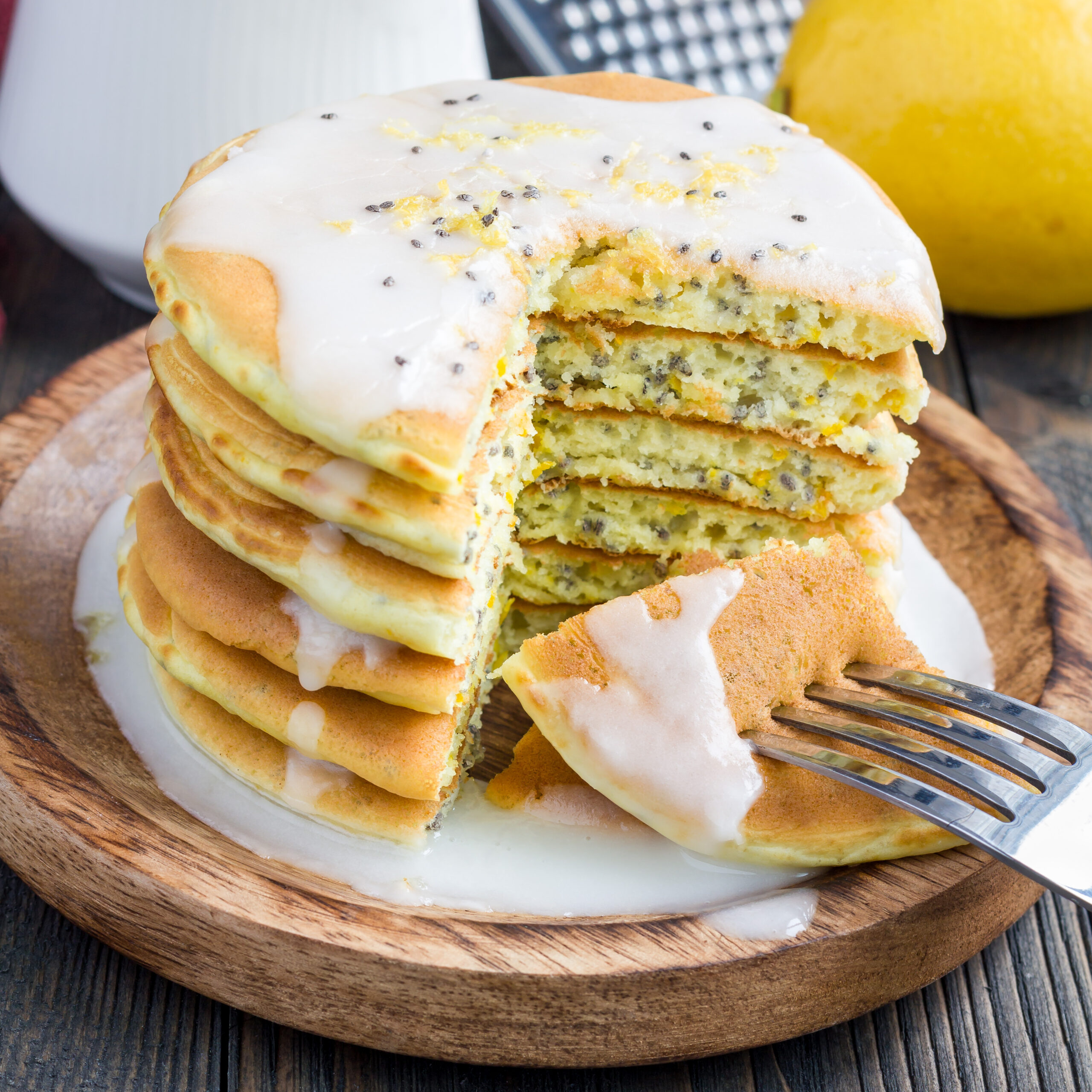 Lemon Chia Seed Pancakes
