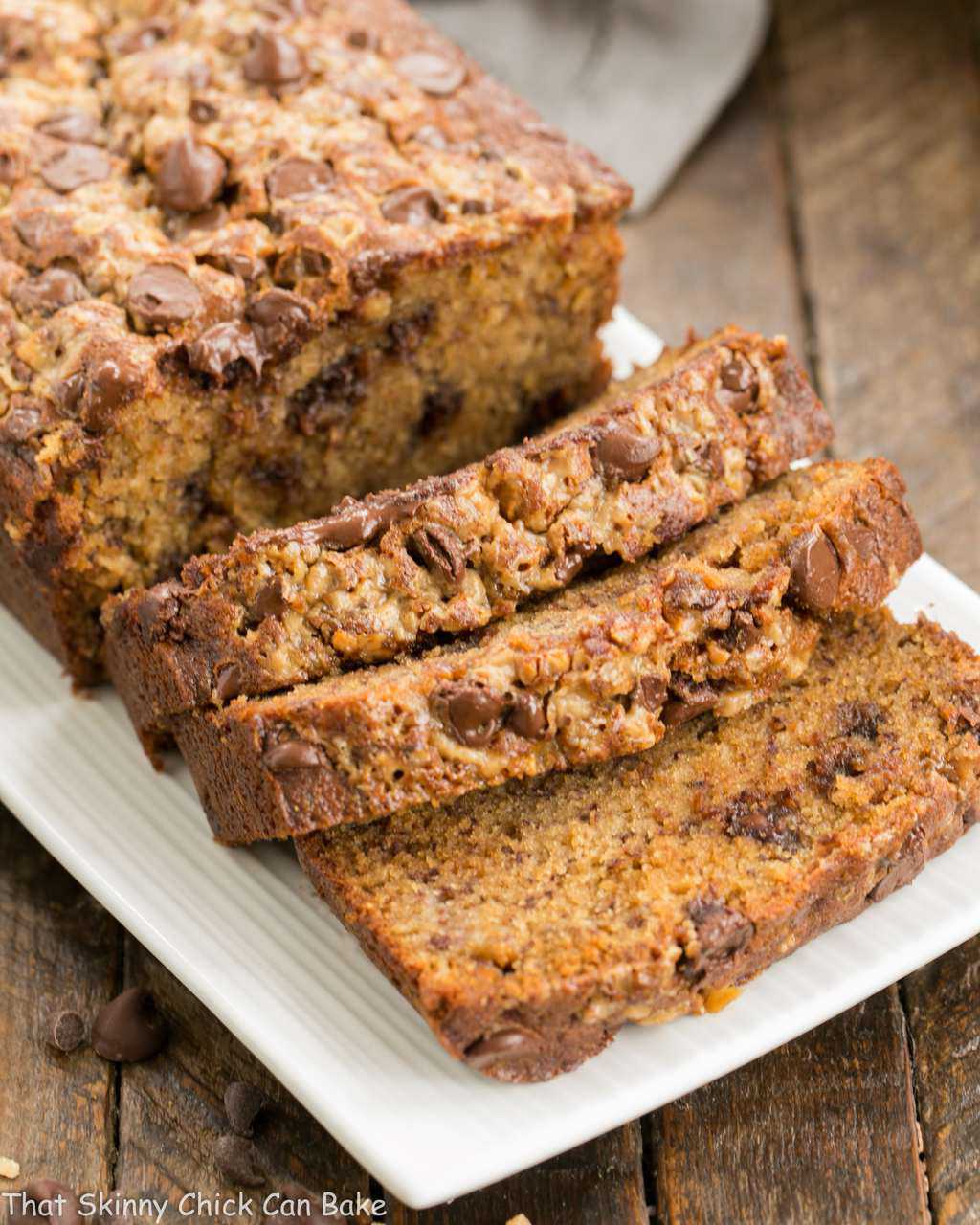 Chocolate Chip Toffee Banana Bread