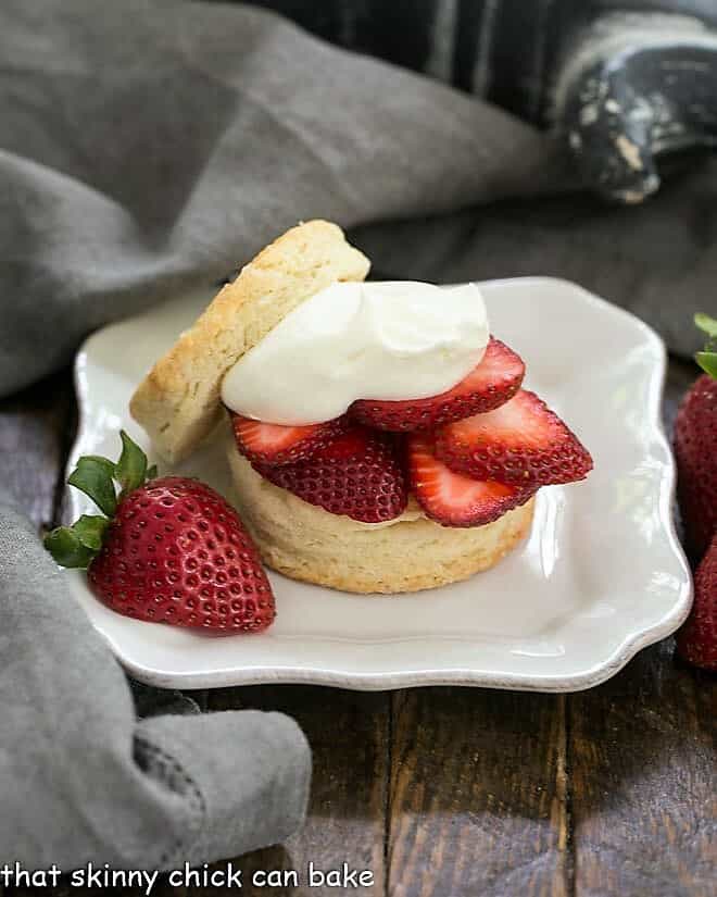 Classic Strawberry Shortcake - Delicious Trio! - That Skinny Chick Can Bake