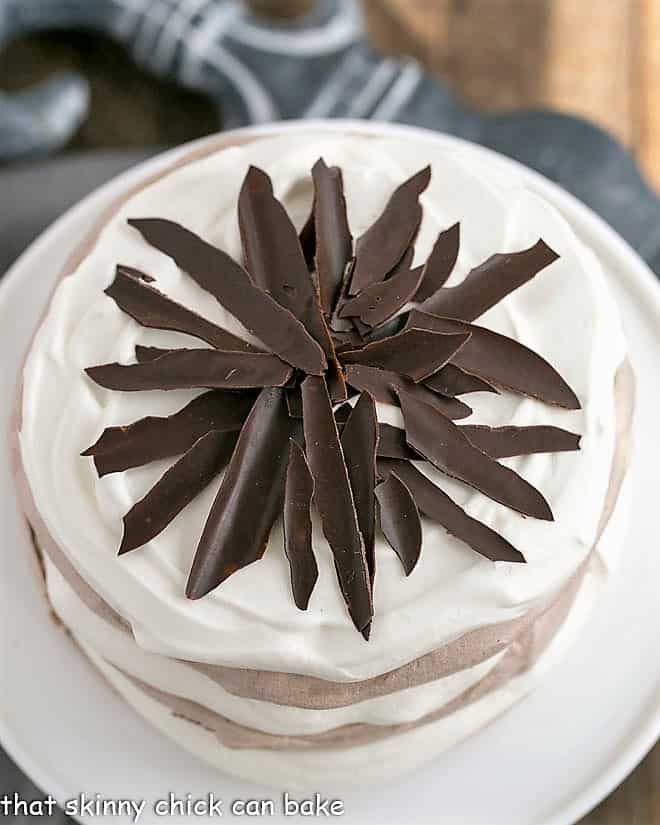 Layered Chocolate Meringue Cake