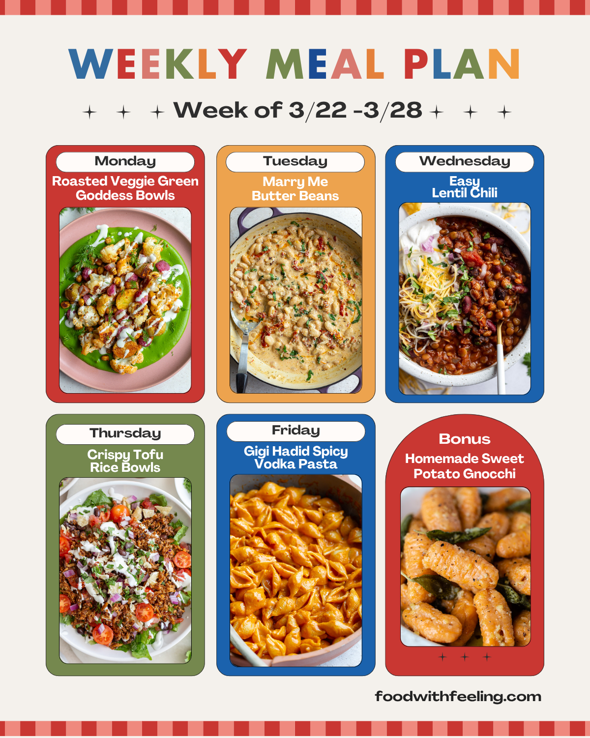 Meal Plan #37 - Food with Feeling