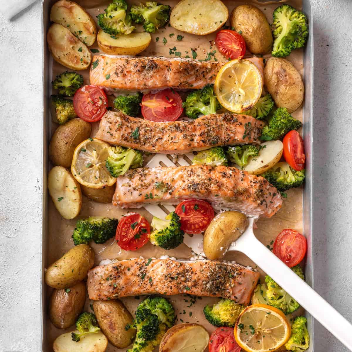Salmon Tray Bake